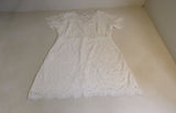 MSLG Lace Bridal Shower Dress Round Neck White Female Size XL -- New
