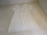 MSLG Lace Bridal Shower Dress Round Neck White Female Size XL -- New