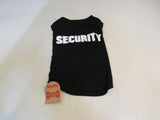 BingPet Pet Shirt Black/White Security XXL Polyester Cotton -- New
