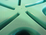 Standard Pet Slow Feeder Bowl 8in Teal Blue Made with Food Safe Plastics -- Used