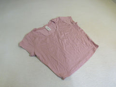 AZY Crop Top Shirt Super Stretchy Pale Mauve Rayon Spandex Female Size XL -- New