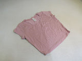 AZY Crop Top Shirt Super Stretchy Pale Mauve Rayon Spandex Female Size XL -- New