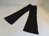 Designer Flare Leggings Pockets Black Nylon Spandex Female Size S -- New