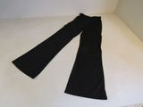 Designer Flare Leggings Pockets Black Nylon Spandex Female Size S -- New