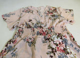 Designer Shirt Dress Pink/Blue/Green Female Size 3XL Multi-Color Floral -- New