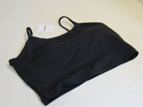 Lemedy Strappy Camisole Crop Top Build In Bra Removable Pads Black Female Size L -- New