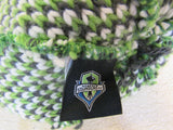Adidas Seattle Sounders FC Beanie Hat Green/Blue/White Adult Size one size -- Used