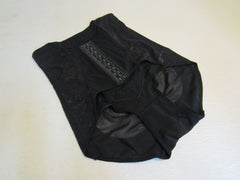 Designer Shapewear Corset Black Nylon Spandex Female Size S -- New