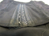 Designer Shapewear Corset Black Nylon Spandex Female Size S -- New