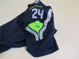 On Field Seattle Seahawks Football Jersey Lynch Blue/Green/Gray Adult Size M -- Used