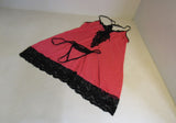 Designer Sleepwear Lingerie Thong Panty Pink/Black Female Size 4X -- New