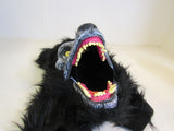 Way To Celebrate Werewolf Mask Black Moving Mouth Adult One Size Furry 5039169 -- New
