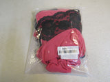 Designer Sleepwear Lingerie Thong Panty Pink/Black Female Size 4X -- New