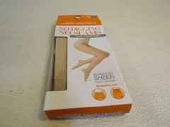 Warners Blissful Benefits Seamless Sheer Tight Nude No Muffin Top Female Size L -- New