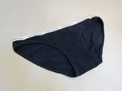 Tommy Hilfiger Brief Navy Bikini Cut Cotton Spandex Female Size L -- New