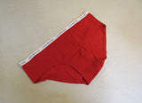Tommy Hilfiger Brief Bikini Cut Red Cotton Spandex Female Size XL -- New