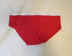 Tommy Hilfiger Brief Bikini Cut Red Cotton Spandex Female Size XL -- New