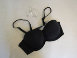 HWDI Push Up Bra Convertible Black Polyester Spandex Female Size 38D -- New