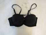 HWDI Push Up Bra Convertible Black Polyester Spandex Female Size 38D -- New