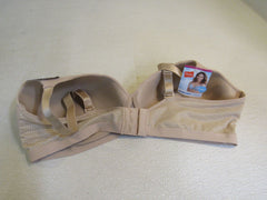 Hanes Bra Nude Breathable Mesh Nylon Polyamide Spandex Female Size XL -- New