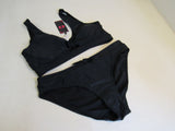 Shekini Bikini 2 Piece Black Padded Top Polyester Female Size XL -- New