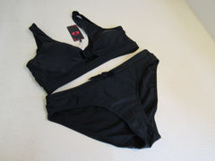 Shekini Bikini 2 Piece Black Padded Top Polyester Female Size XL -- New