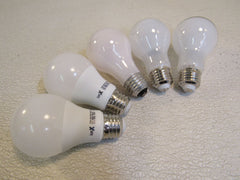 Sylvania GE Lot of 5 LED Halogen Bulbs 5W 43W White -- Used