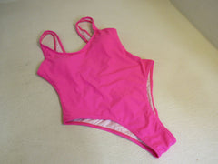 Designer Swimsuit One Piece Hot Pink Padded Top Nylon Spandex Female Size M -- New