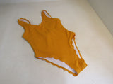 Designer One-Piece Swimsuit Mustard Female Size L -- New