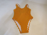Designer One-Piece Swimsuit Mustard Female Size L -- New