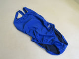 Speedo Swimsuit One Piece Super Pro Blue Polyester Female Kids 12-14 -- New