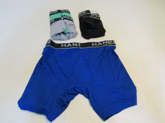 Hanes Boxer Briefs 4 Pack Polyester Spandex Male Size M Multi-Color -- New