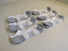 Standard Socks 6 Pack Low Cut White/Gray Male -- New