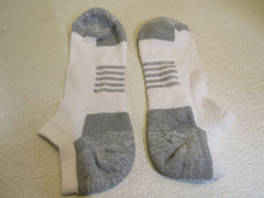 Standard Socks 6 Pack Low Cut White/Gray Male -- New