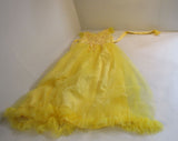 Designer Dress Yellow Polyester Vicose Female Adult -- Used