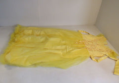 Designer Dress Yellow Polyester Vicose Female Adult -- Used