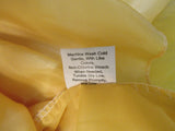 Designer Dress Yellow Polyester Vicose Female Adult -- Used