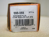 Dorman 1-41/64-in Expansion Plugs Shallow Cup Lot of 10 555-068 -- New