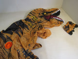 Rubies Inflatable T-Rex Costume 6-ft Adult One Size Tan/Black -- New