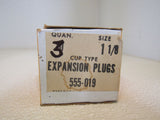 Dorman 1-1/8-in Cup Type Expansion Plugs Lot of 3 555-019 -- New