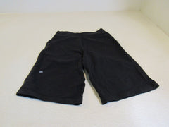 Lululemon Athletic Shorts Black Pockets Drawstring Luon Female Size 4 -- Used