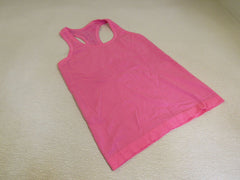 Lululemon Athletics Tank Top Pink Racerback Reversible Luon Female Size 6 -- Used