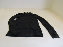 Lululemon Athletic Zip Up Sweatshirt Black Luon Female Size 6 -- Used