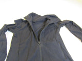 Lululemon Athletic Zip Up Sweatshirt Black Luon Female Size 6 -- Used