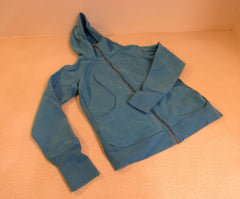 Lululemon Athletic Zip Up Hoodie Turquoise Blue Luon Female Size 8 -- Used