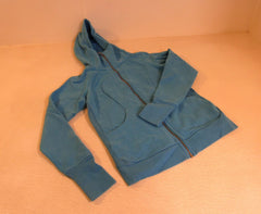 Lululemon Athletic Zip Up Hoodie Turquoise Blue Luon Female Size 8 -- Used