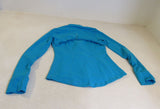 Lululemon Athletic Zip Up Sweatshirt Turquoise Blue Luon Female Size 8 -- Used