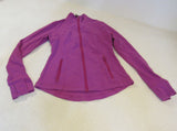 Lululemon Athletic Zip Up Sweatshirt Magenta Luon Female Size 8 -- Used