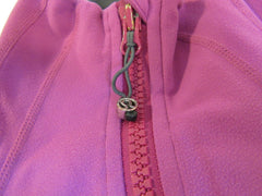 Lululemon Athletic Zip Up Sweatshirt Magenta Luon Female Size 8 -- Used