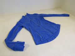 Lululemon Athletic Zip Up Sweatshirt Periwinkle Blue Luon Female Size 8 -- Used
